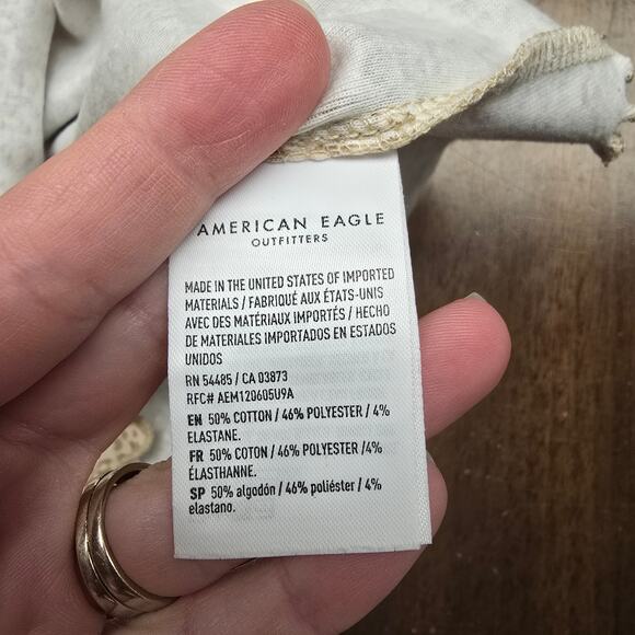 Women's American Eagle Leopard Print Crop Short Sleeve Tee | Size XS - Picture 8 of 8